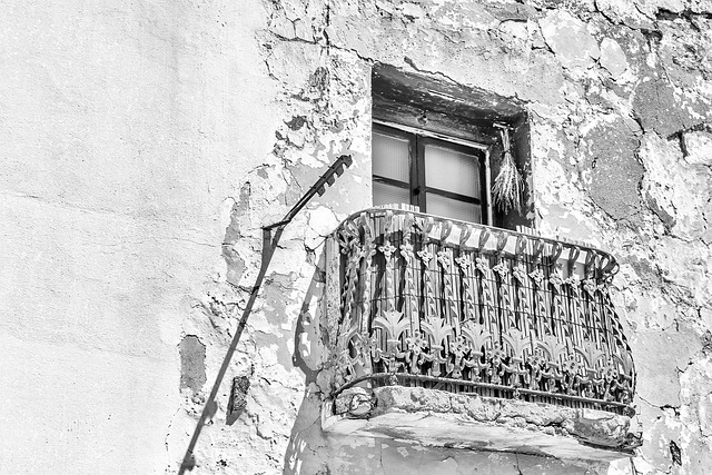 starý balkon
